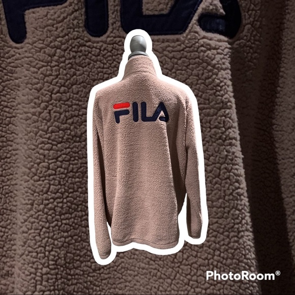 Fila Mauve Pink Sherpa Jacket - Picture 3 of 7